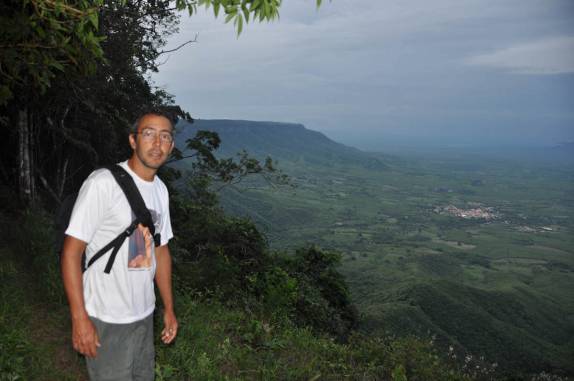 No mirante do Sítio do Alemão, em Ubajara - CE